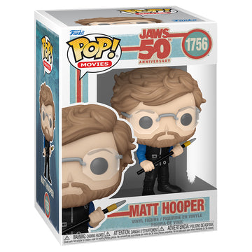 Funko Pop! Movies Matt Hooper figure packaging for Jaws 50th anniversary